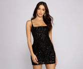 Lissie Formal Sequin Mini Dress