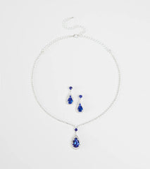 Fairytale Come True Necklace And Earrings Set