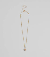 Meet Your Match Faux Pearl Heart Necklace
