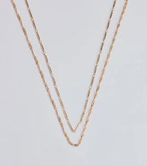 Casual Glam Layered Chain Necklace