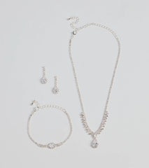 Decadent Radiance Rhinestone Jewelry Set