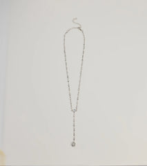 Chic Sparkle Rhinestone Lariat Necklace