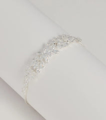 Elevated Shine Cubic Zirconia Leaf Bracelet