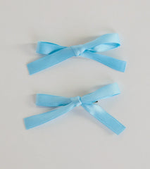 Dainty And Chic Short Hair Bow Clip Set
