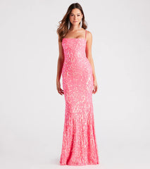 Noemi Formal Sequin A-Line Dress