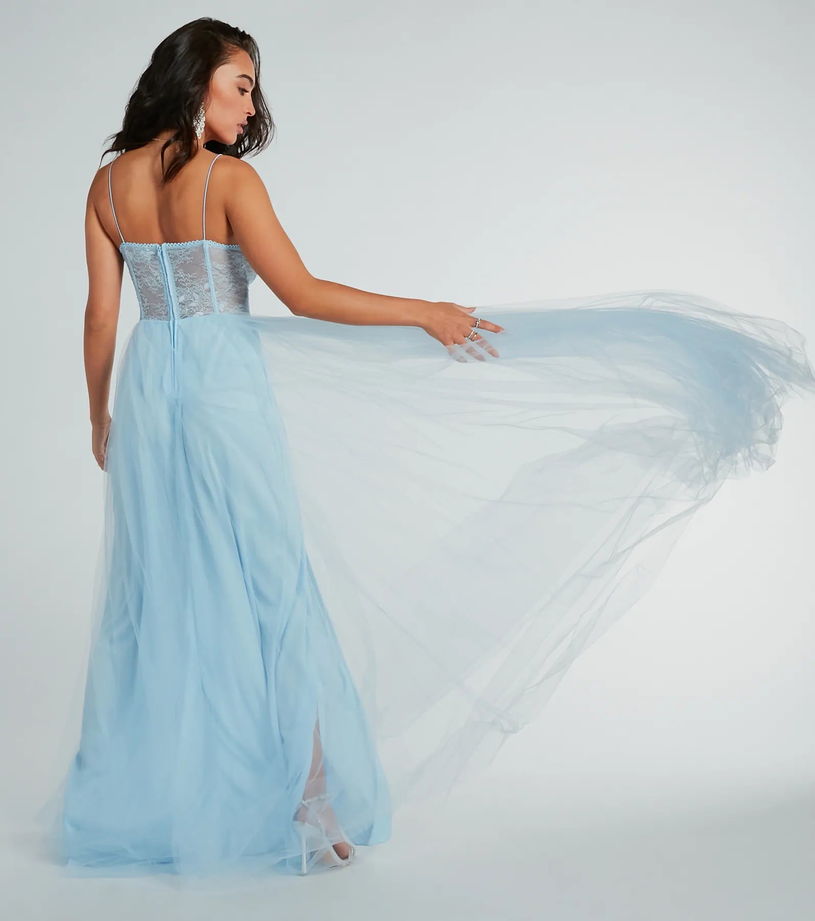 Hailey Formal Lace Bustier Dress
