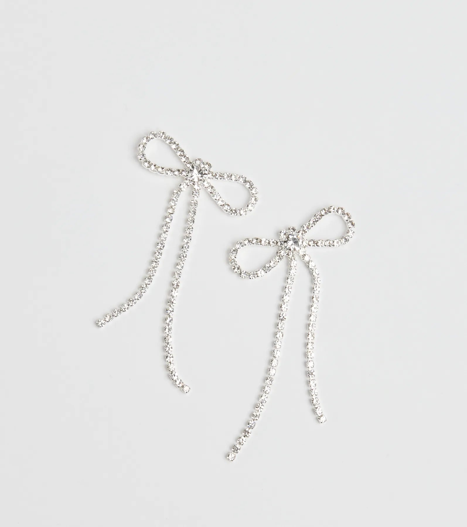 True Bliss Rhinestone Bow Earrings