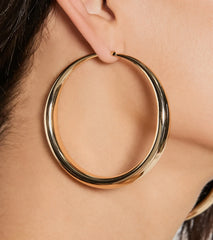 Exceptional Taste Large Hoop Earrings
