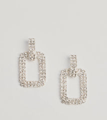 Sparkly Status Rhinestone Statement Earrings