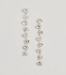 Elegant And Chic Rhinestone Duster Earrings