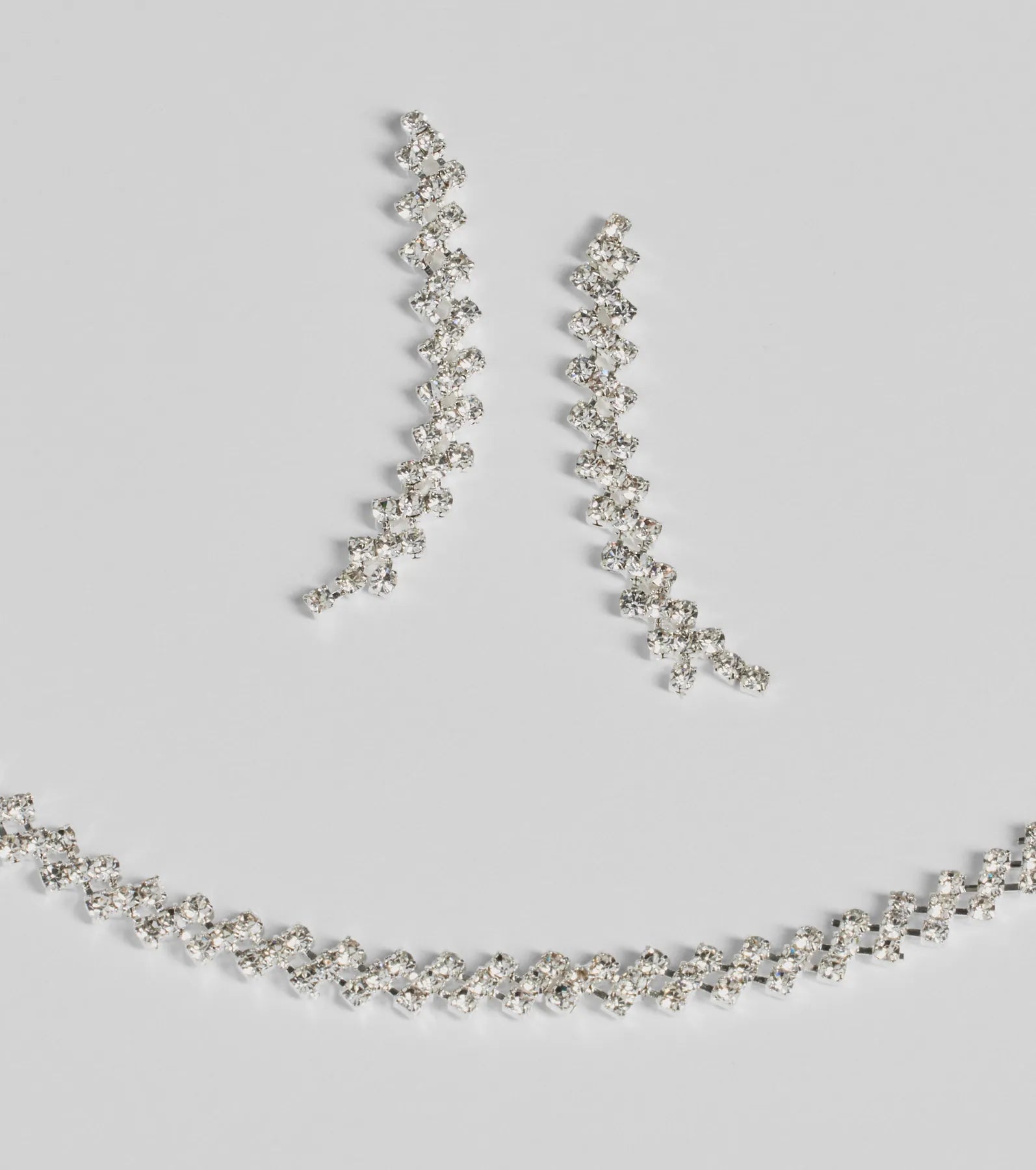 Classic Rhinestone Collar And Duster Set