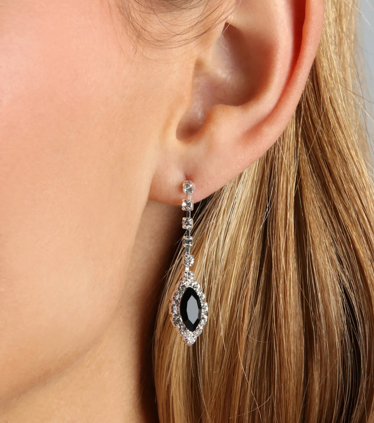 Dripping In Glamour Gemstone Necklace And Earrings Set