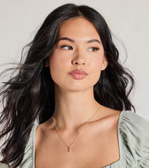 Elegant Aura Dainty Rhinestone And Pearl Necklace