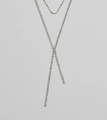 Chic And Dainty Rhinestone Layered Necklace