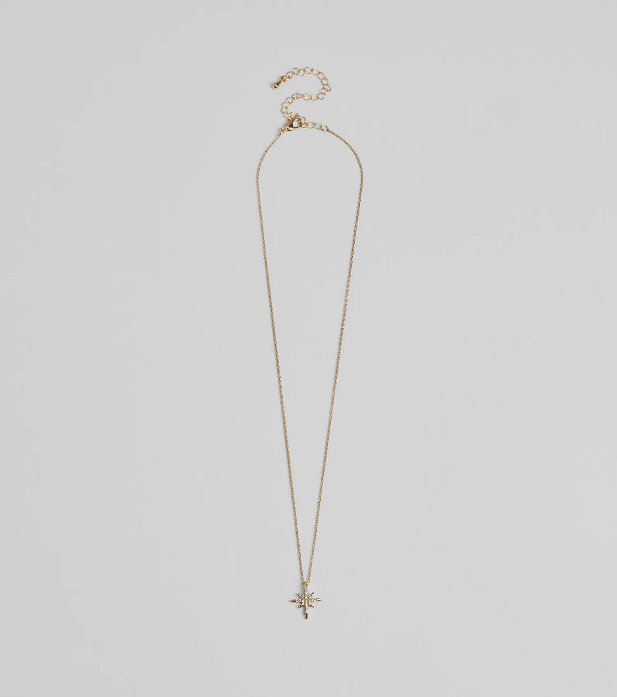 Burst With Beauty Rhinestone Star Necklace
