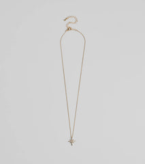 Burst With Beauty Rhinestone Star Necklace