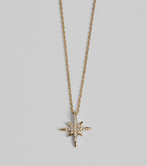 Burst With Beauty Rhinestone Star Necklace