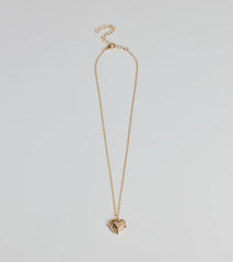Cross My Heart Pendant Necklace