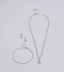 Elegant Impression Rhinestone Necklace Set