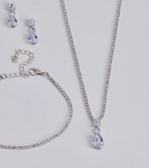 Elegant Impression Rhinestone Necklace Set