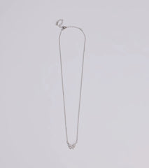 Glam Cutie Dainty Rhinestone Butterfly Charm Necklace