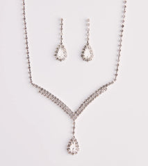 Teardrop Rhinestone Set