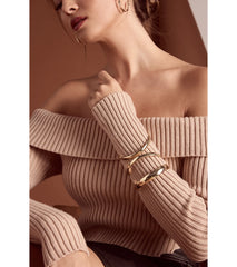Three Pack Metal Bangle Bracelet Set