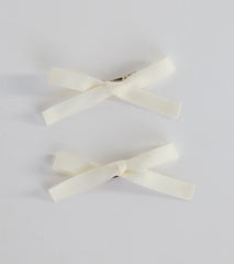 Dainty And Chic Short Hair Bow Clip Set