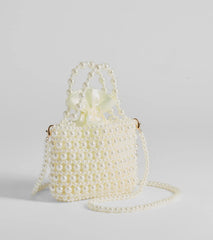 Undeniable Poise Faux Pearl Handbag
