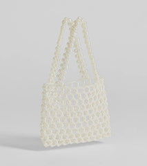 Sweetly Elite Faux Pearl Handbag