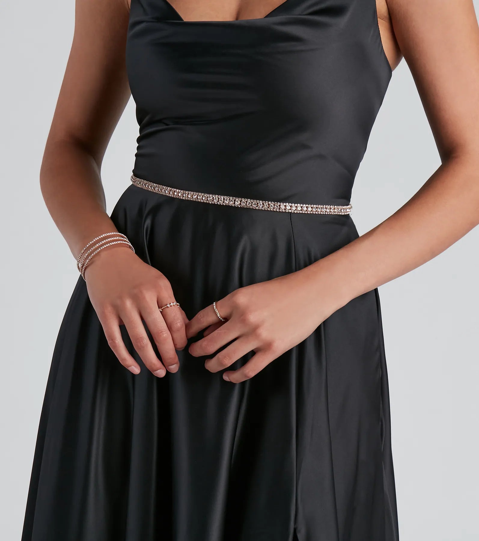 Dainty Rhinestone Belt