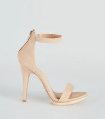 Fab Faux Suede Island Heels