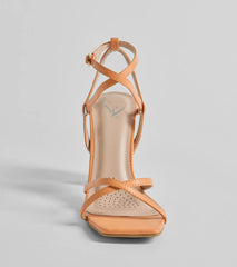 Stunning Summer Daze Strappy Block Heels