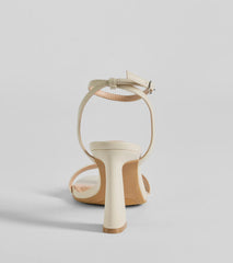 Perfect Basic Faux Leather Block Heels