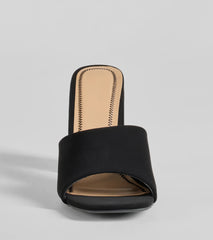 Stylish As Ever Square Toe Nubuck Block Heels